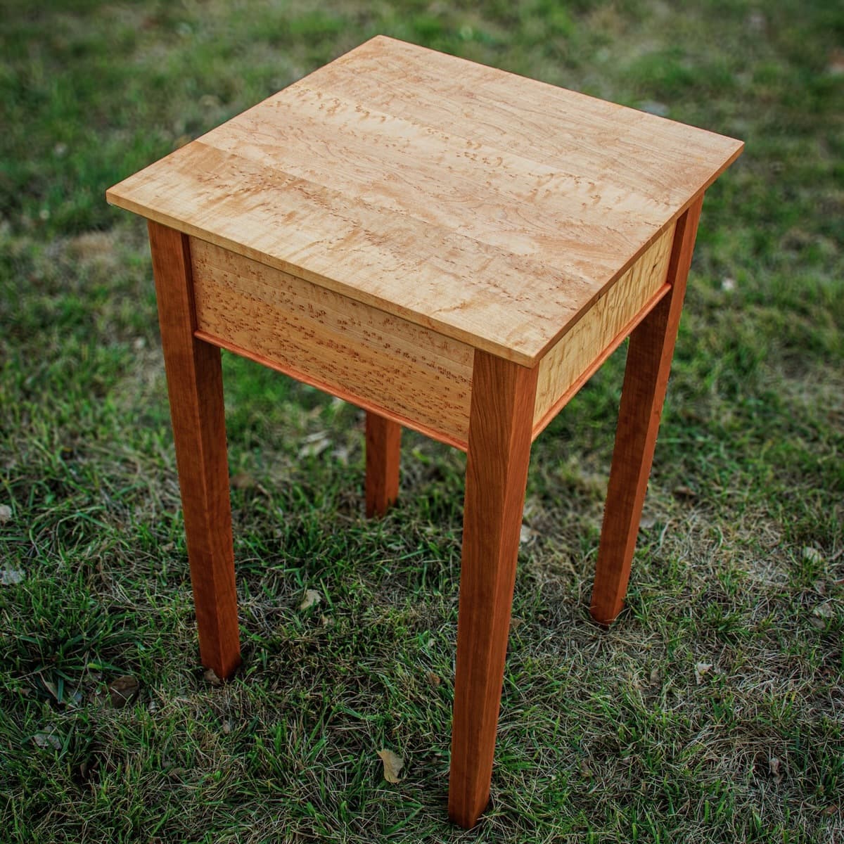 Shaker side table - top view